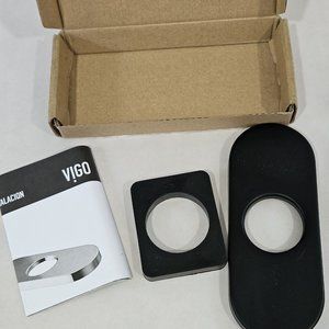 VIGO 5.5 in. Deck Plate For Bathroom Faucet in Matte Black